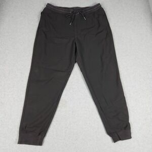 Calvin Klein Joggers Pants Mens XL Black Athletic Drawstring Waist Tapered Leg